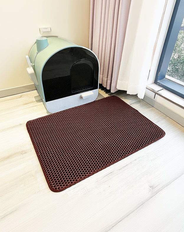 Tapete de lixo para gatos em EVA espesso de camada dupla, lavável, anti-respingos, caixa de lixo para gatos, suprimentos para gatos