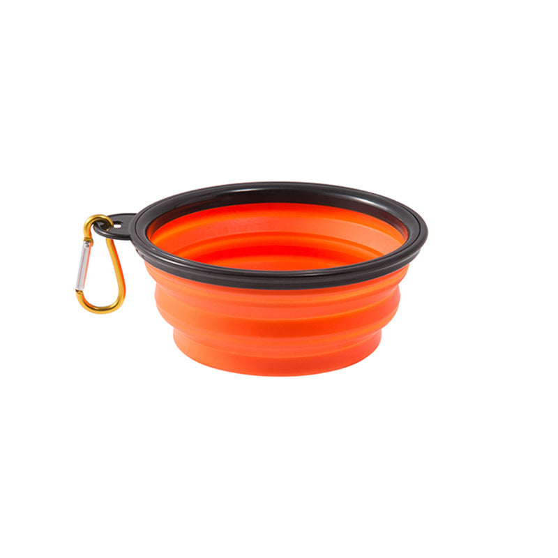 Suprimentos para animais de estimação tigela de comida dois em um tigela de água para cães tigela dobrável de silicone portátil tigela retrátil para viagem ao ar livre