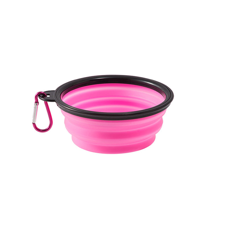 Suprimentos para animais de estimação tigela de comida dois em um tigela de água para cães tigela dobrável de silicone portátil tigela retrátil para viagem ao ar livre