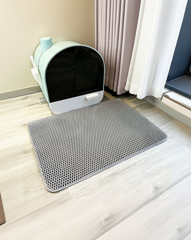 Tapete de lixo para gatos em EVA espesso de camada dupla, lavável, anti-respingos, caixa de lixo para gatos, suprimentos para gatos