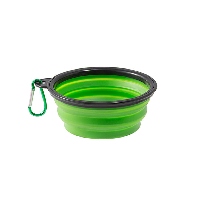 Suprimentos para animais de estimação tigela de comida dois em um tigela de água para cães tigela dobrável de silicone portátil tigela retrátil para viagem ao ar livre