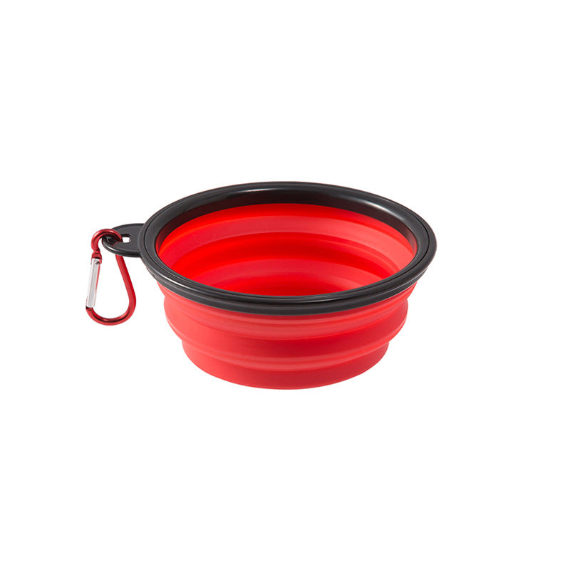 Suprimentos para animais de estimação tigela de comida dois em um tigela de água para cães tigela dobrável de silicone portátil tigela retrátil para viagem ao ar livre