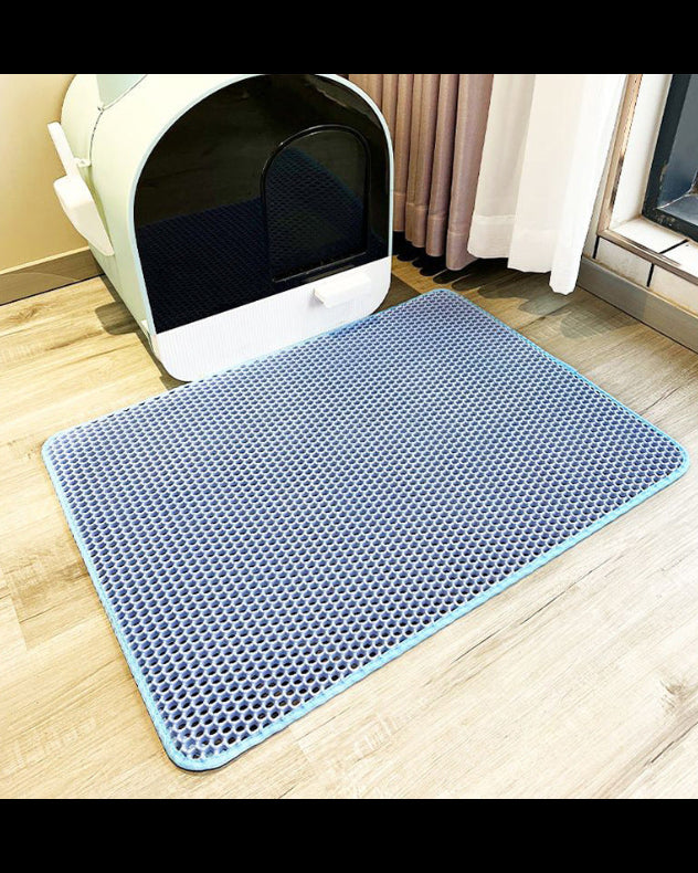 Tapete de lixo para gatos em EVA espesso de camada dupla, lavável, anti-respingos, caixa de lixo para gatos, suprimentos para gatos
