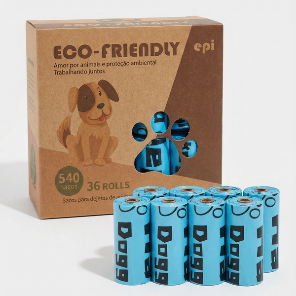 Sacos Ecológicos para Dejetos - 36 Rolos